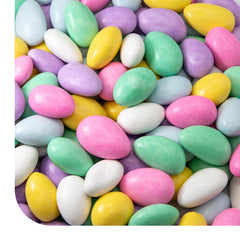 CrazyOutlet Jordan almonds in pastel shells for elegant party favors.