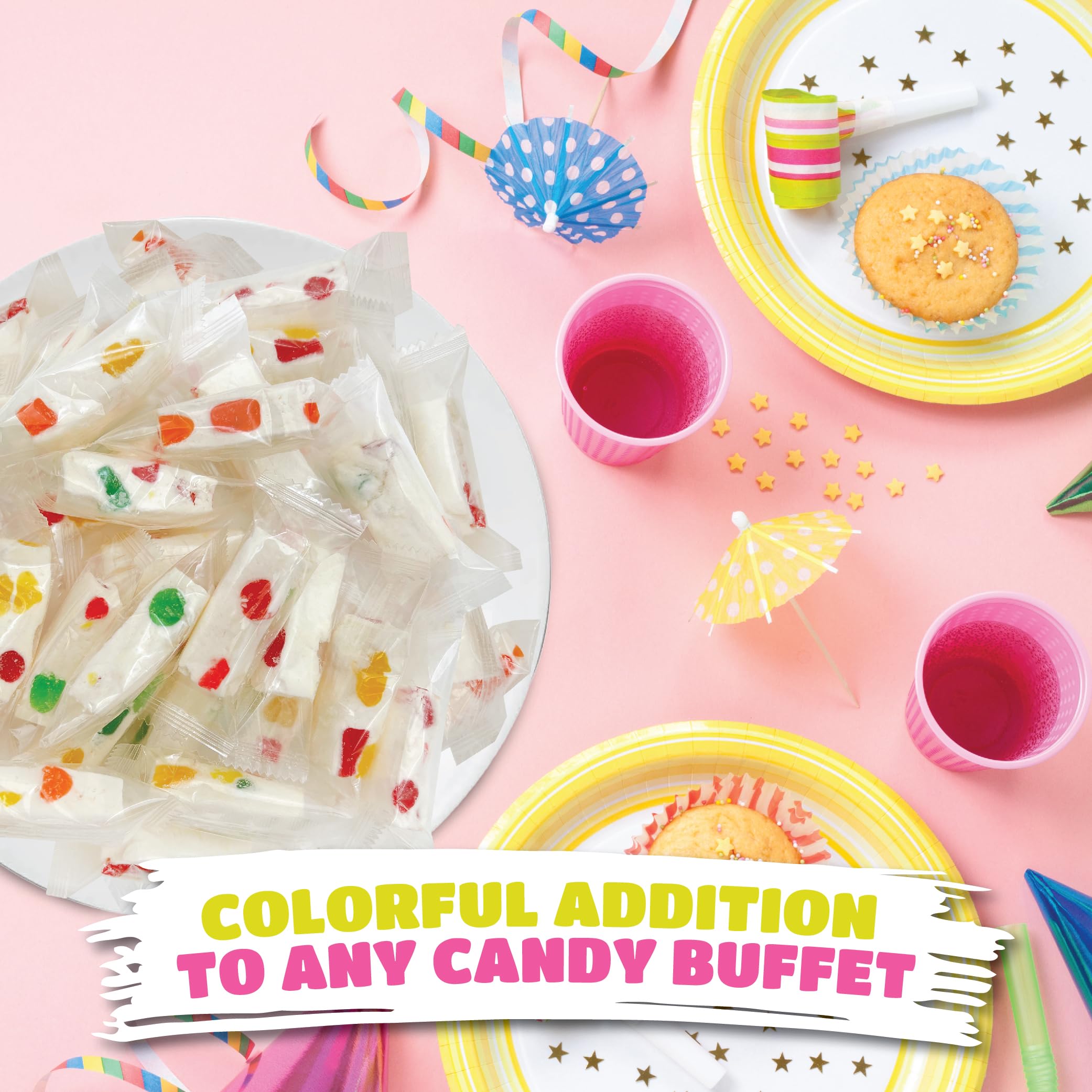 CRAZYOUTLET Jujube Nougat individually wrapped pieces for on-the-go snacks