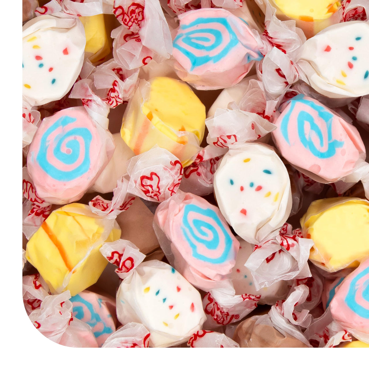 CRAZYOUTLET Salt Water Taffy 1lb bag with assorted flavors, ideal for gifting.