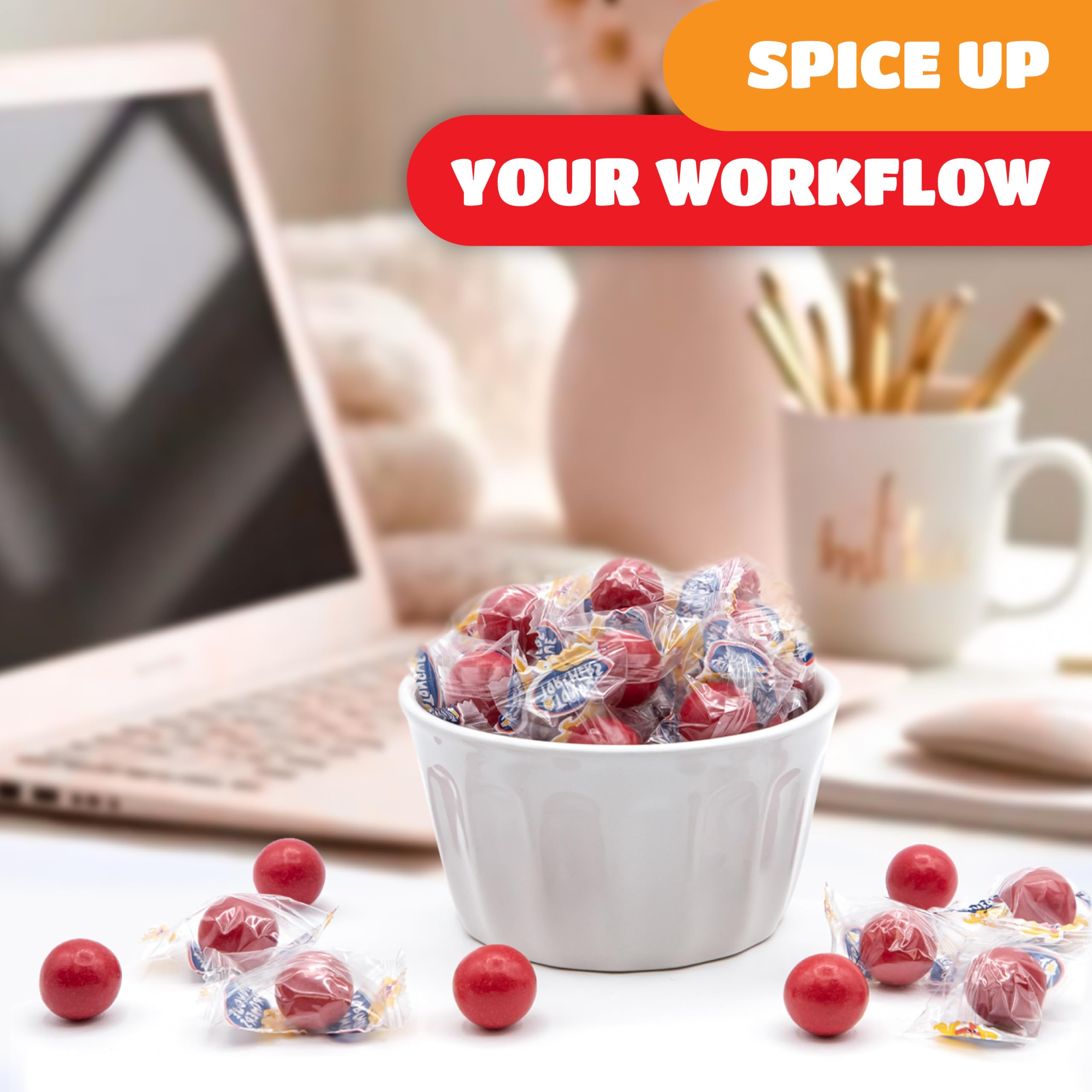 CrazyOutlet Spicy Cinnamon Jawbreakers 2 lb bulk label for events and fundraisers.