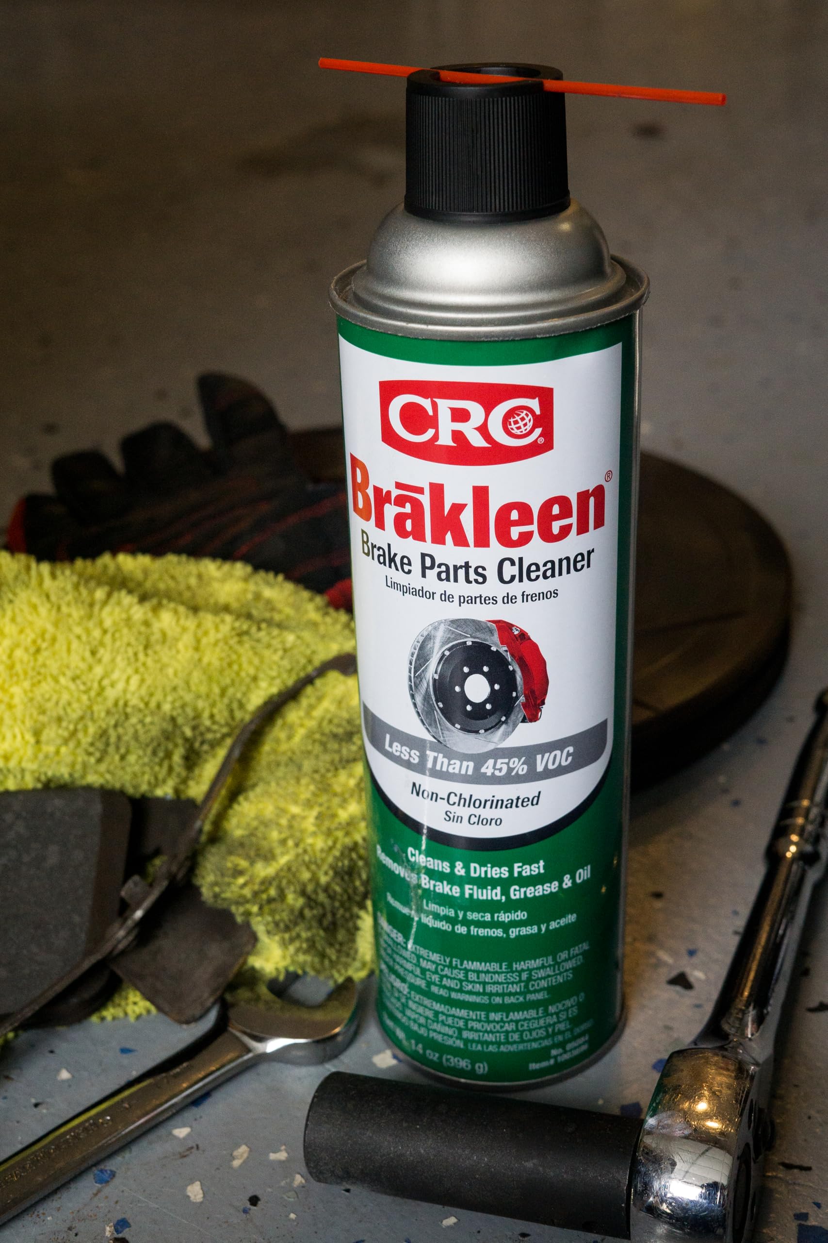 CRC Brakleen low VOC formulation supports compliant workshop cleaning.