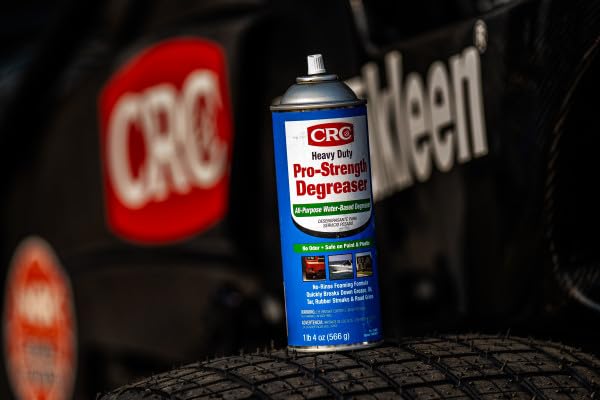 CRC Heavy Duty Pro-Strength Degreaser cleans chrome and stainless steel without streaks.