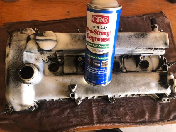CRC Heavy Duty Pro-Strength Degreaser safely cleans painted surfaces with low odor.