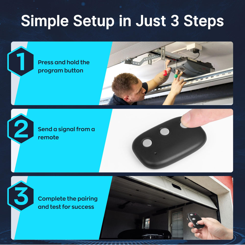 CreaCity MCT3 remote long-range up to 160 feet for no-wait access.