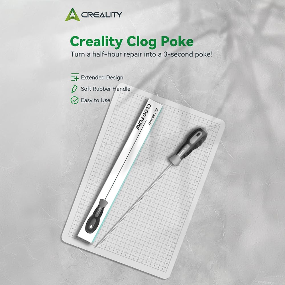 Creality Clog Poke arrow-tip demonstrates end-fit for unclogging nozzles.