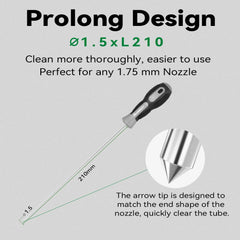 Creality Clog Poke soft rubber grip enhances comfort during use.