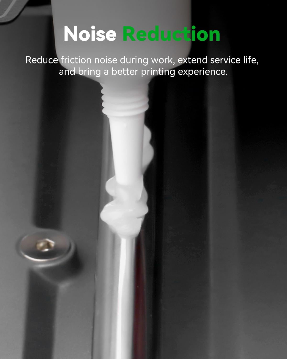 Creality grease on guide rails supports quiet, accurate movements