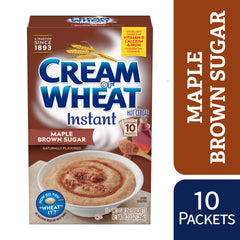 Bowl of Cream of Wheat Instant Maple Brown Sugar served warm