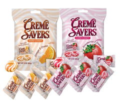 Creamy Delight hard candy strawberry-cream pack for a fruity, creamy bite on the go