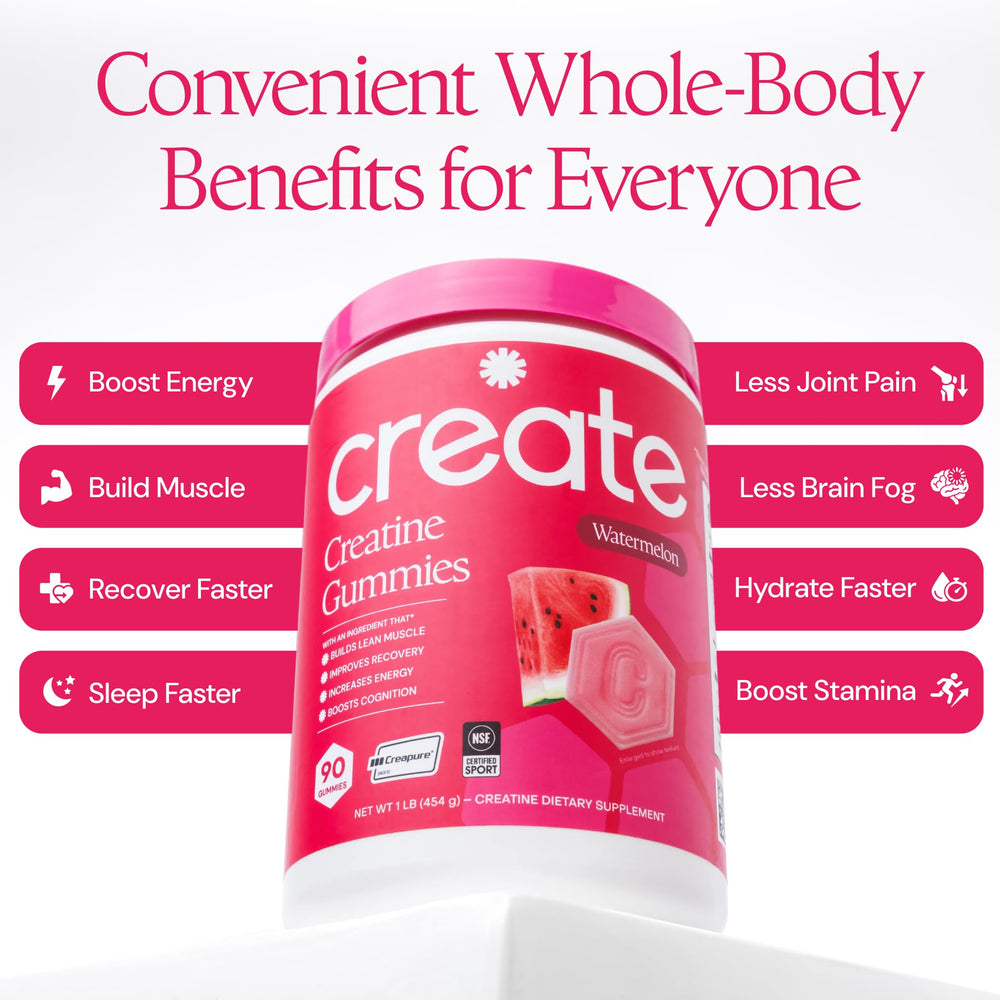Create Creatine Monohydrate Gummies vegan icon on packaging