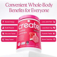 Create Creatine Monohydrate Gummies vegan icon on packaging