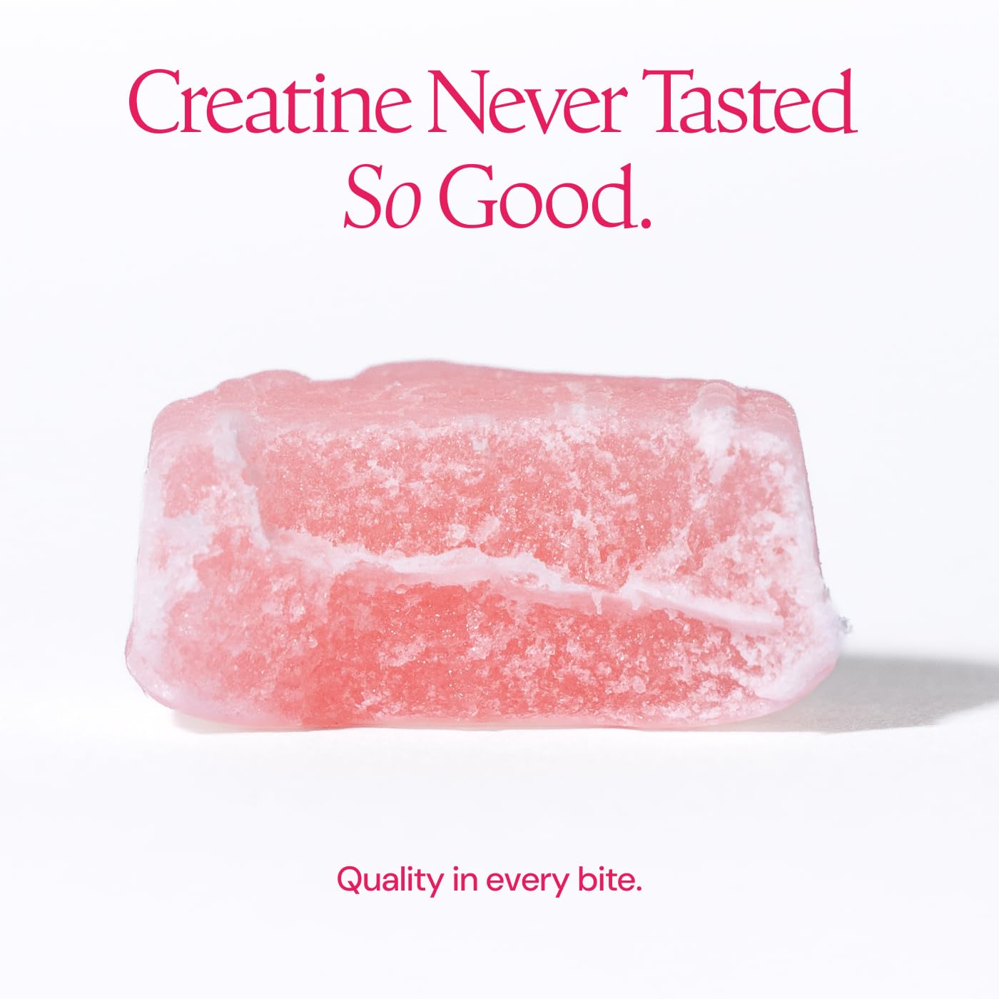 Create Creatine Monohydrate Gummies label emphasizes Creapure high-purity creatine