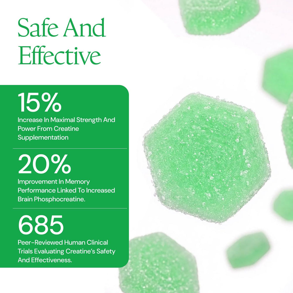 Pack-shot of Create Creatine Monohydrate Gummies for easy storage.