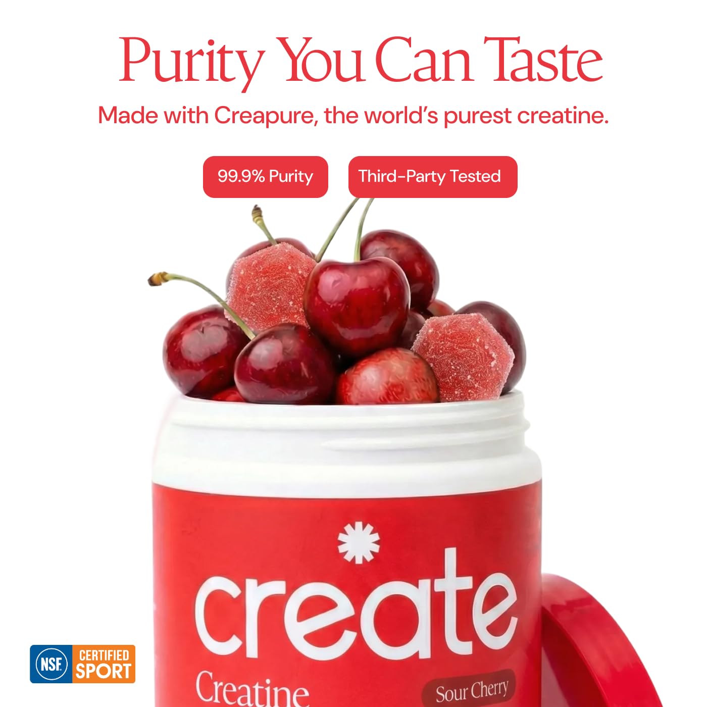 Create on-the-go packaging image highlights portable daily supplement.
