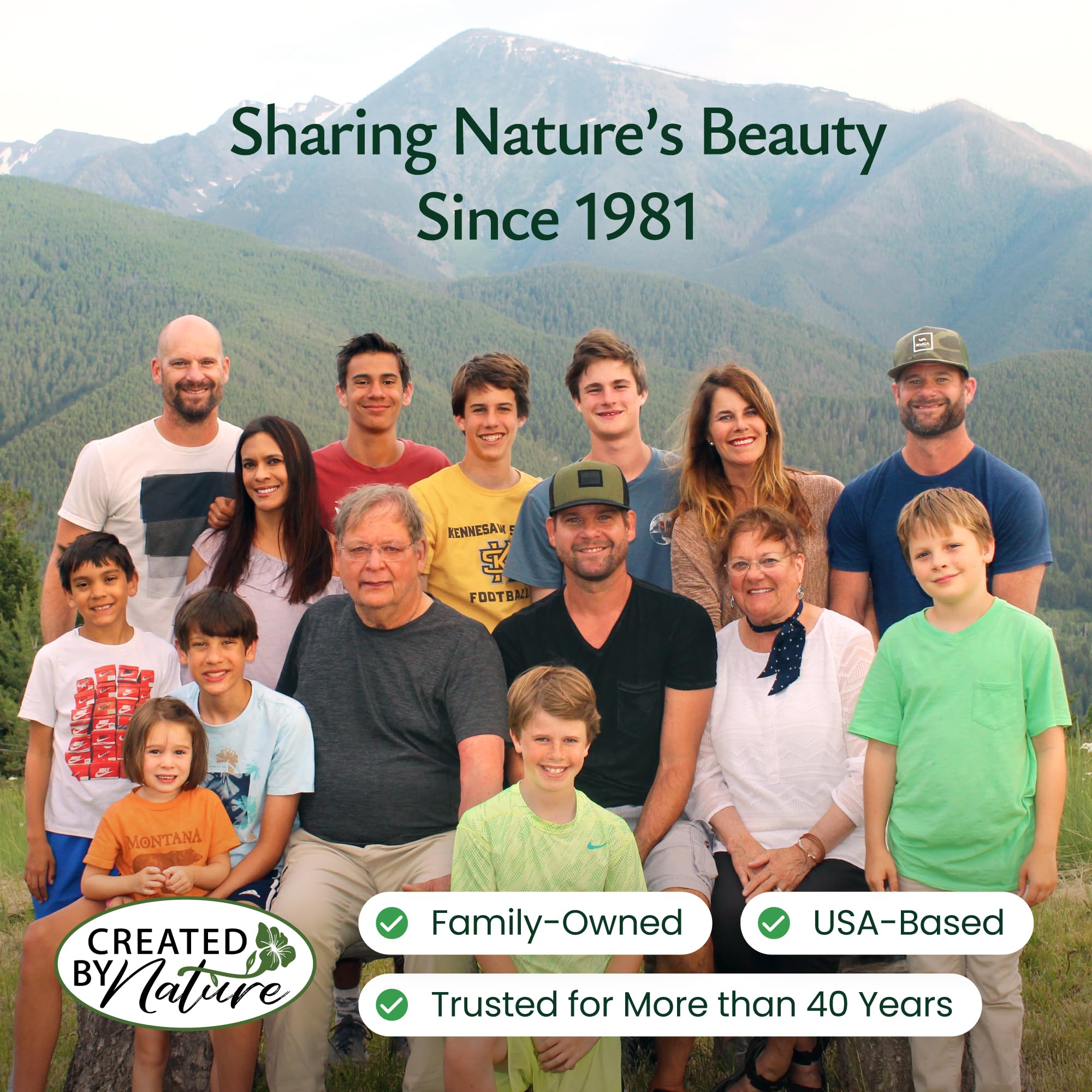 Created By Nature seeds packaged in the USA for quality and reliability.