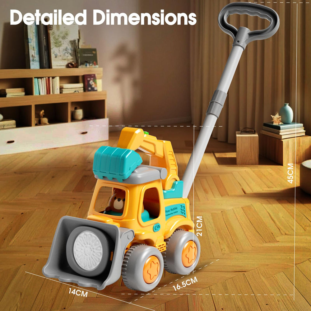 CreatiMachi extension handle bubble toy enables easy walking play.