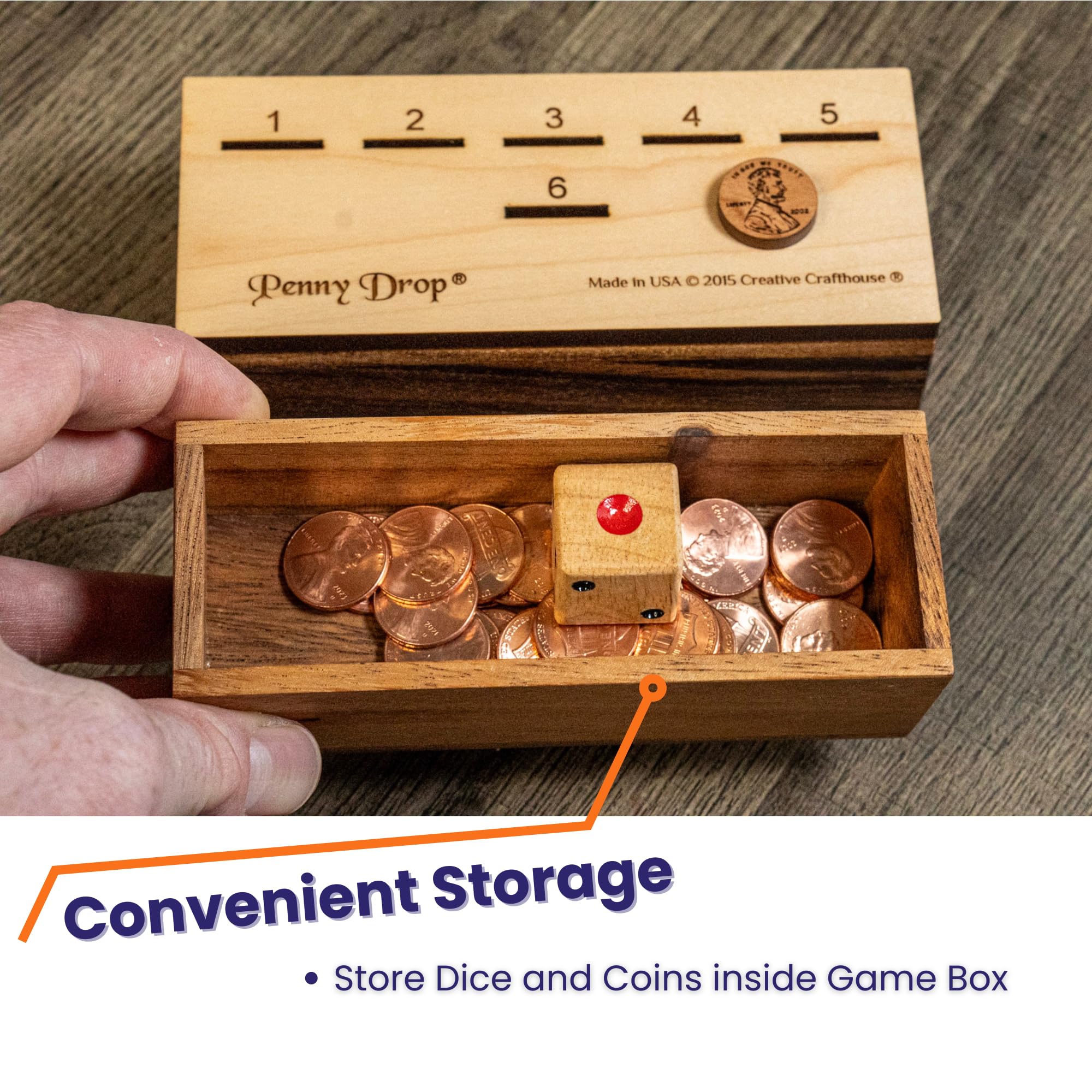 Creative Crafthouse Penny Drop Medium setup during a family game night