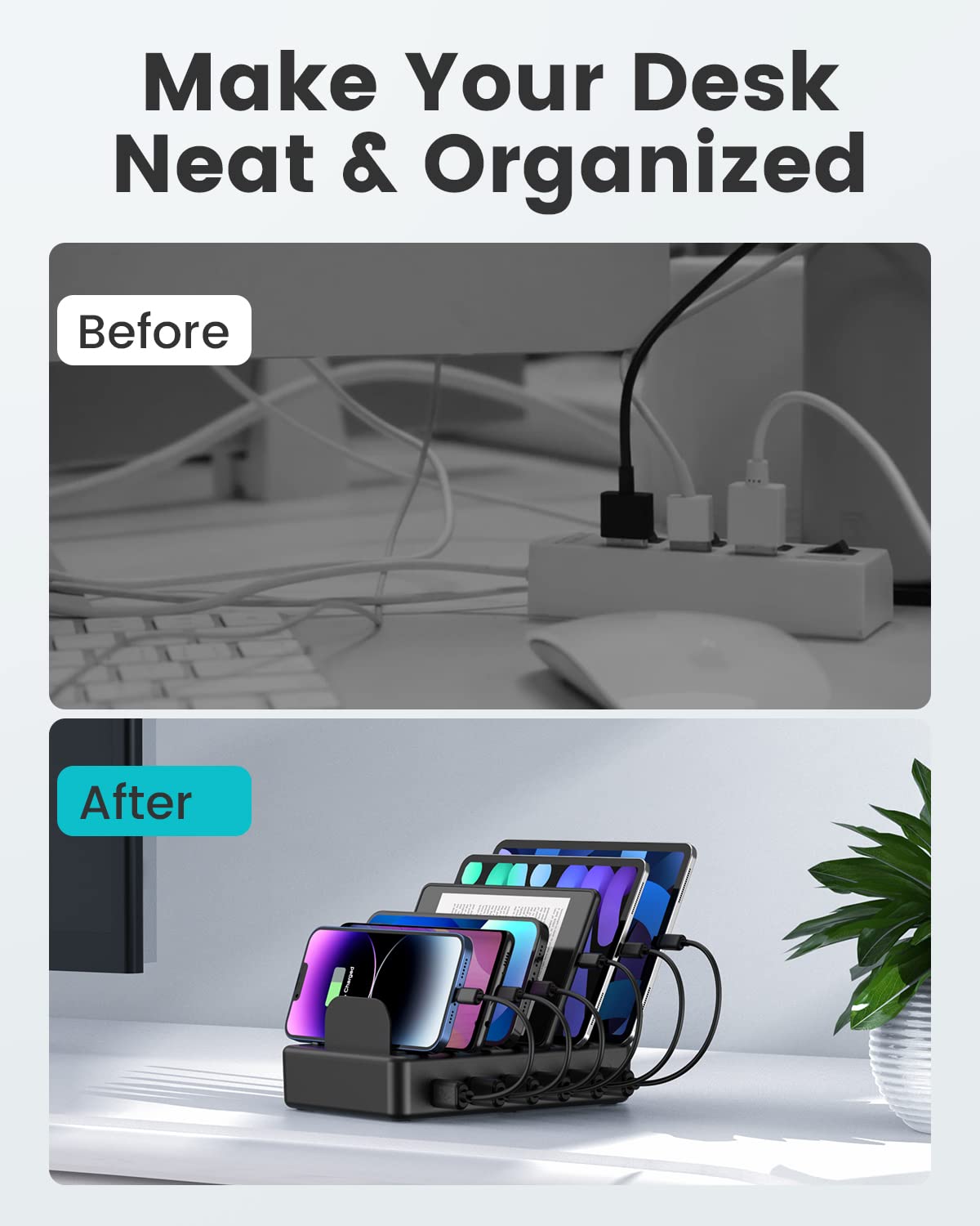 Creative Design shows six included cables ready for quick setup.