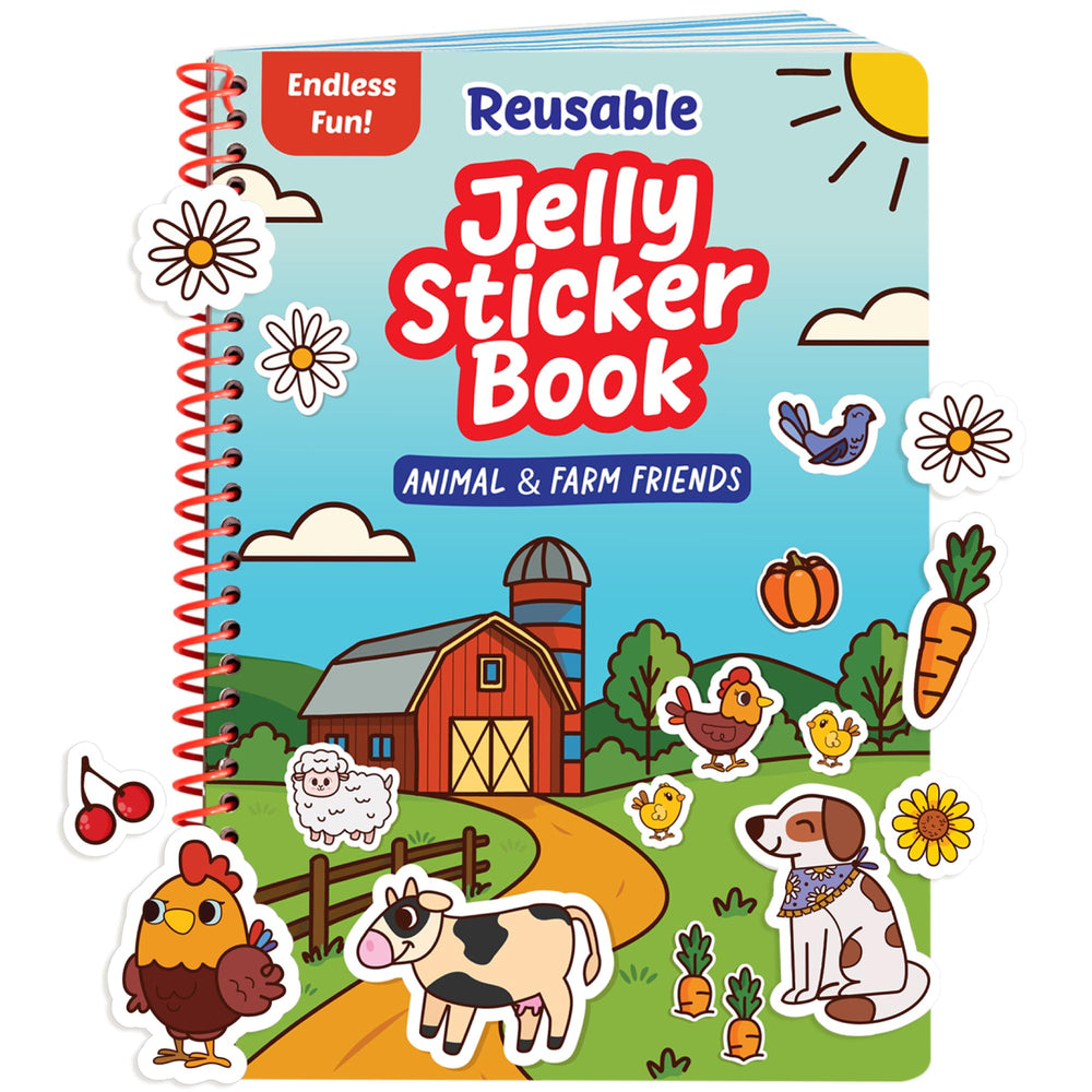 Creative Kiddos Farm Sticker Book cover with jelly stickers for imaginative play.