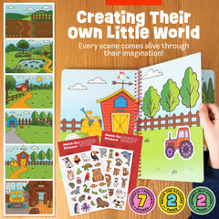 Creative Kiddos Scene 03 supports fine motor skills with sticker placement.