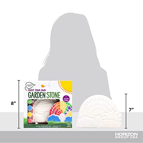 Creative Roots 7-inch rainbow stone decorative centerpiece.