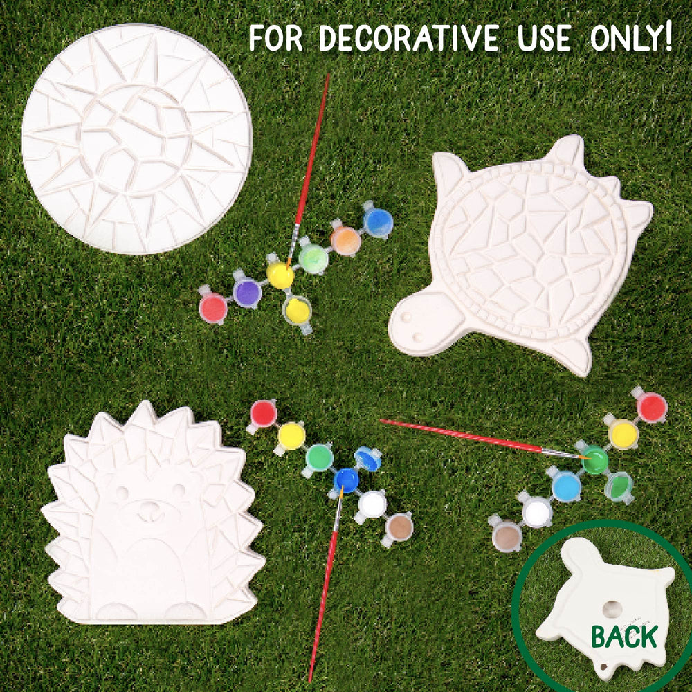 Creative Roots mosaic hedgehog stone, vibrant kid-friendly craft for color art