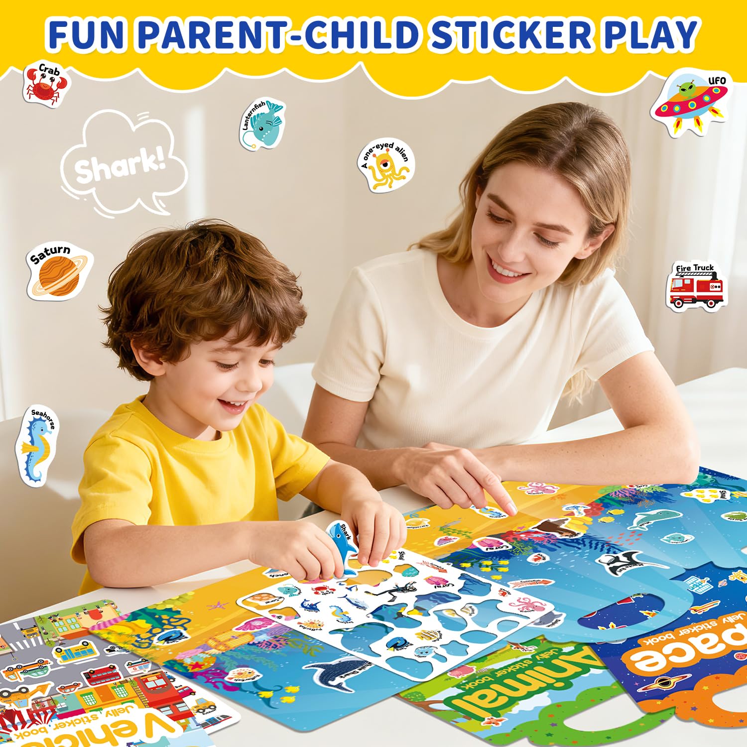 CREATIVETREES jelly stickers book animals – imaginative play with fine motor skills.