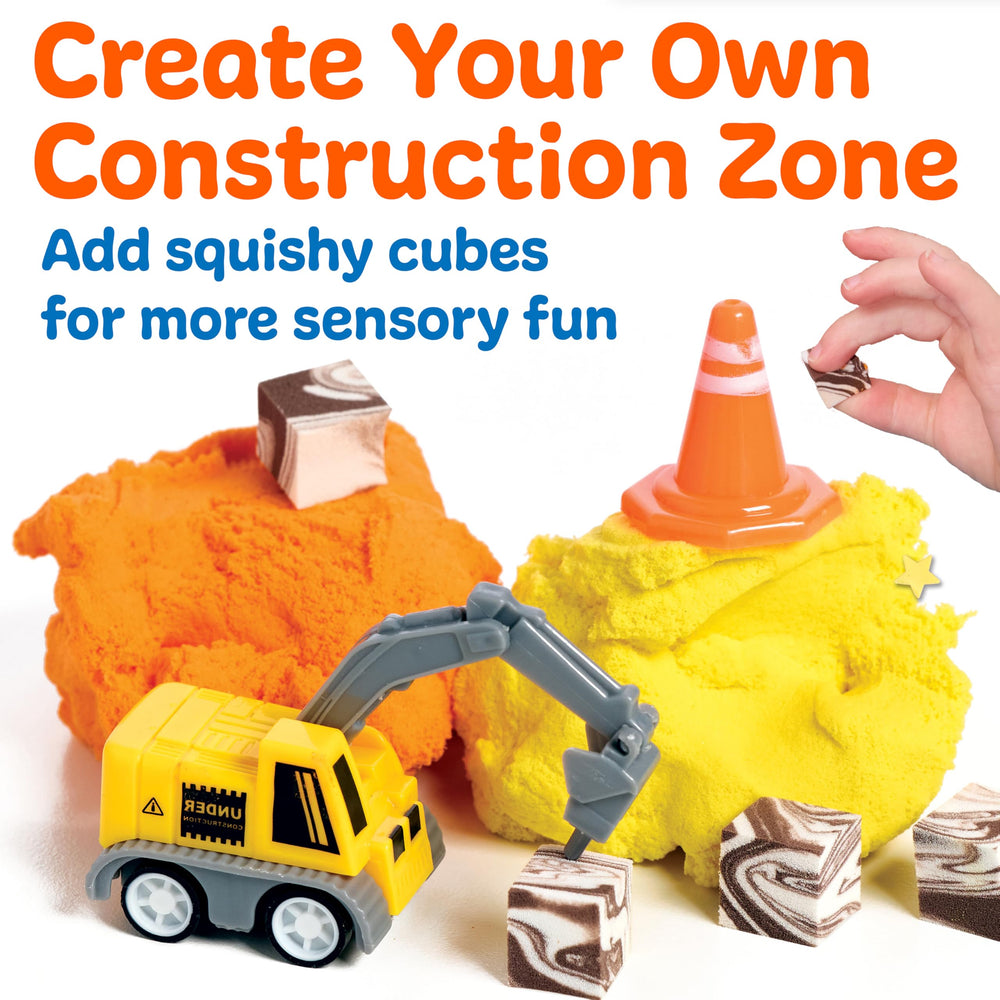 Creativity for Kids Sensory Minis Construction Kit marbled brick mix-ins add texture for creative building.