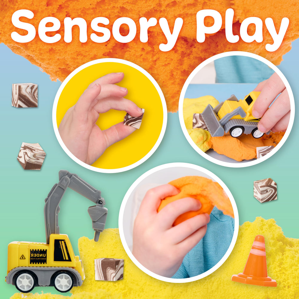 Creativity for Kids Sensory Minis Construction Kit reusable jar enables mess-free travel fun.