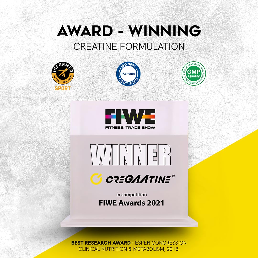 CreGAAtine triple-layer packaging preserves potency and stability.