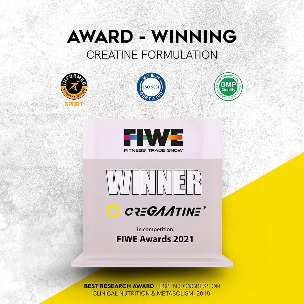 CreGAAtine triple-layer packaging preserves potency and stability.