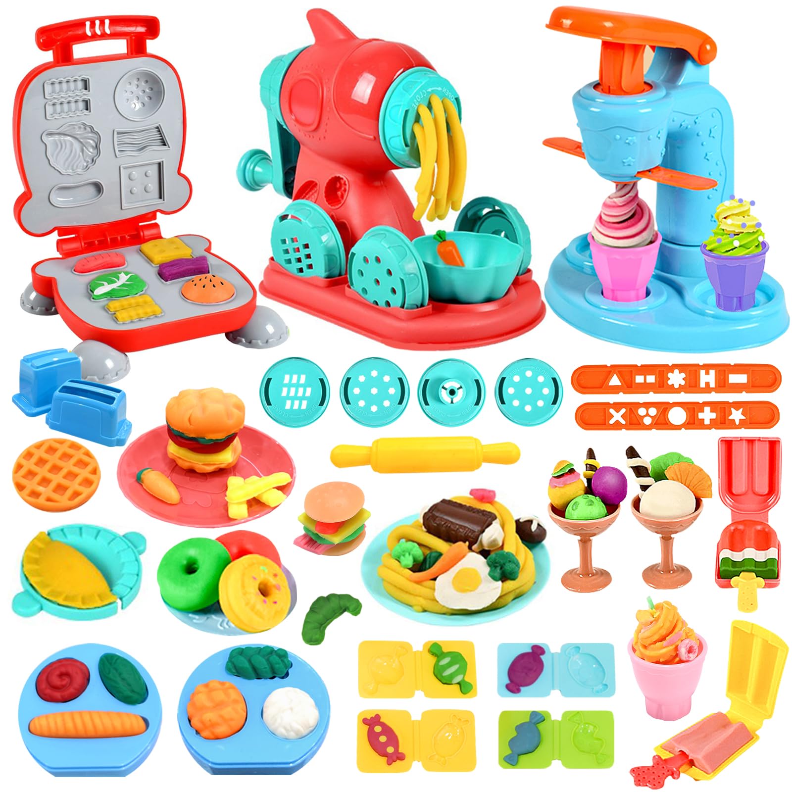 Crelloci ice cream maker disc enables imaginative play with colorful pretend desserts.