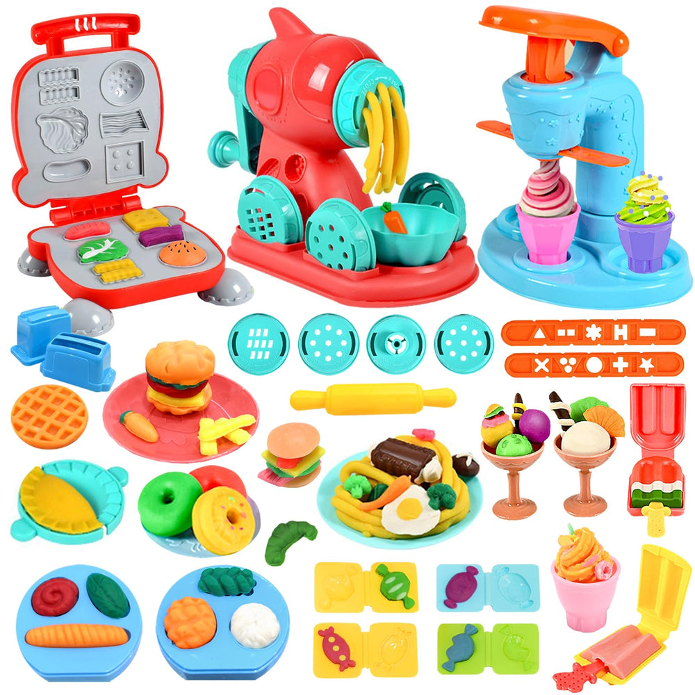 Crelloci ice cream maker disc enables imaginative play with colorful pretend desserts.