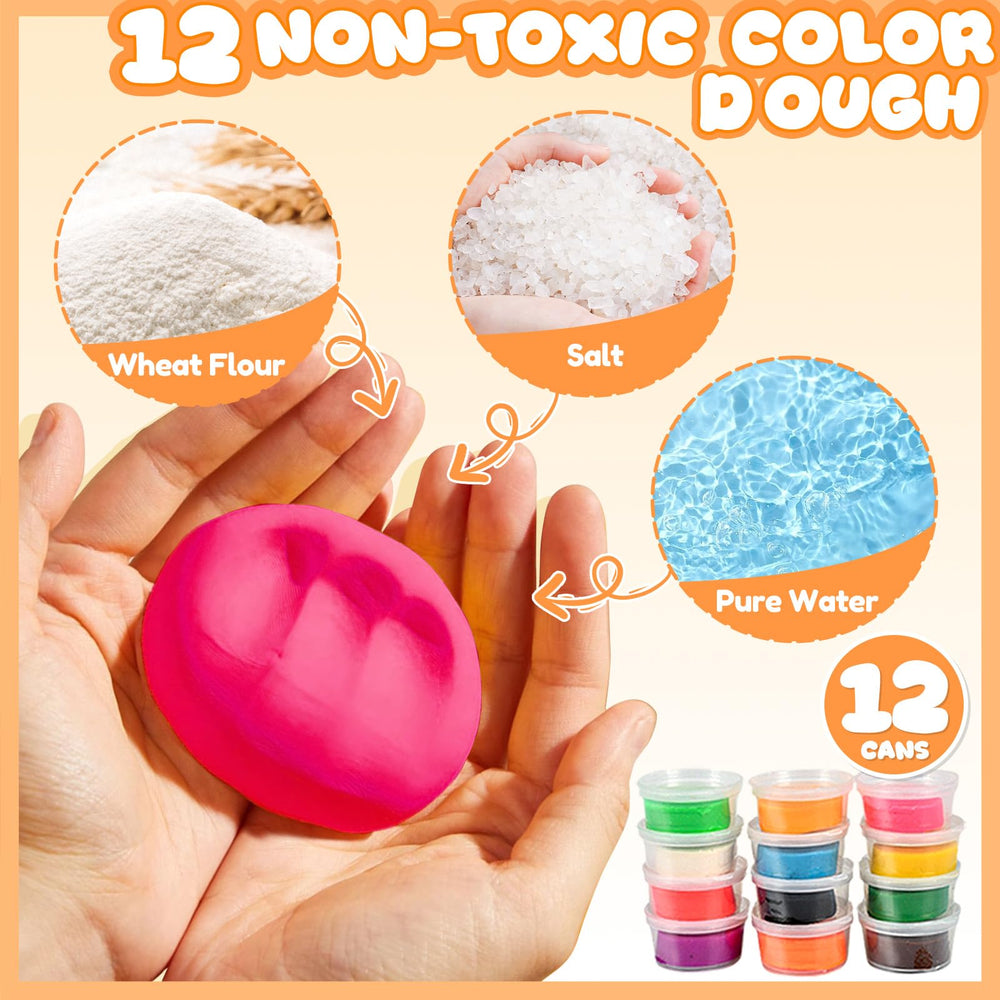 Crelloci spoons and dishes accessories support versatile creative play sessions.