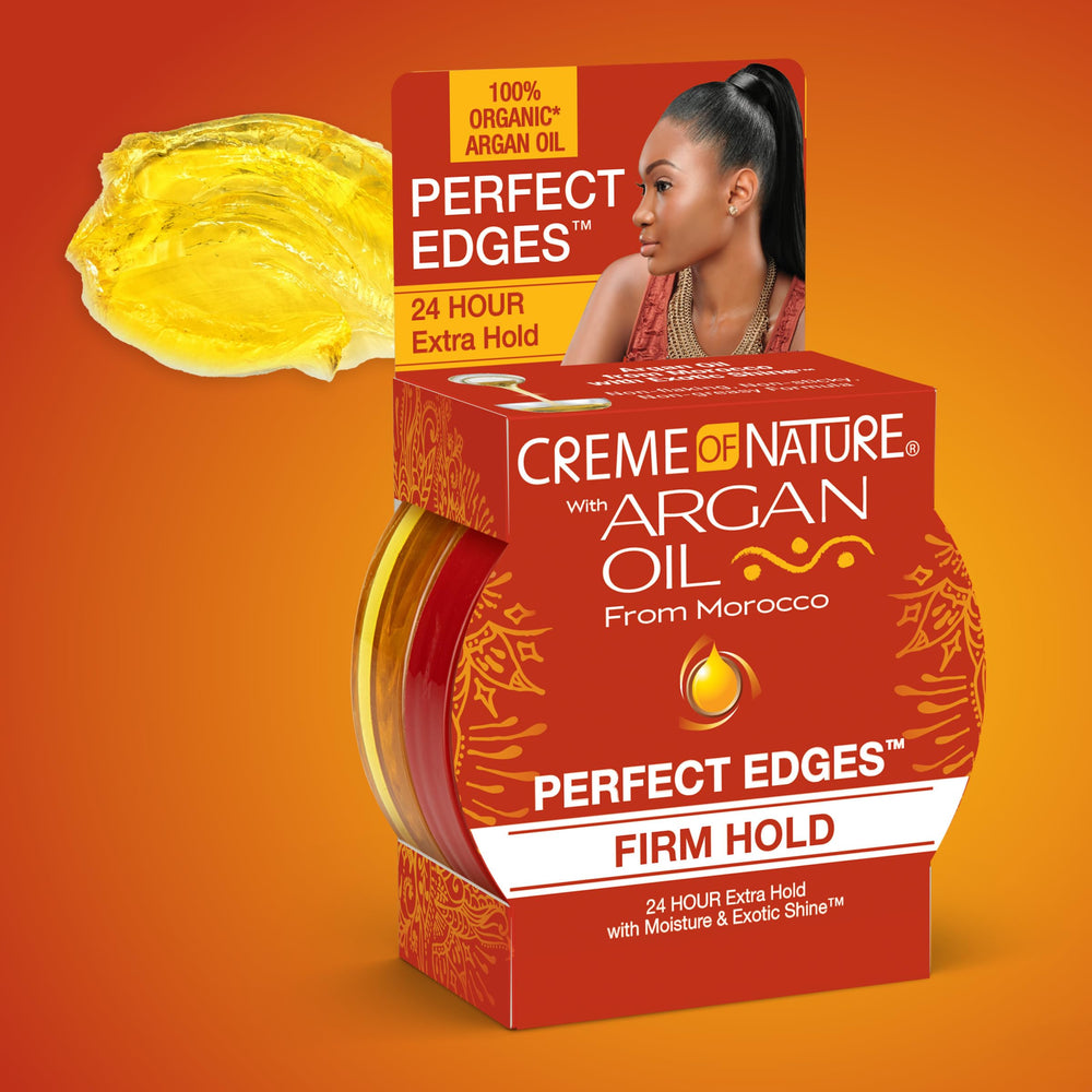 Creme of Nature Perfect Edges updo and buns hold with shine