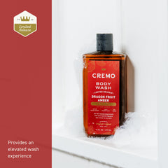 Cremo Body Wash texture close-up demonstrates moisturized, soft skin.