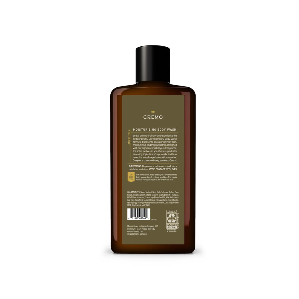 Bold Cypress Santal notes evolve as you rinse for a memorable finish.