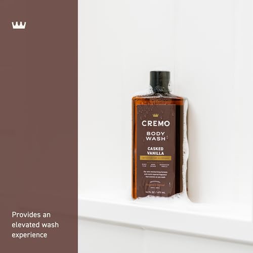 Cremo body wash pour captures steady lather for effective cleansing