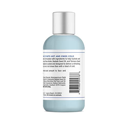 Cremo post-shave balm application close-up demonstrates quick absorption and non-greasy finish.