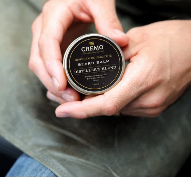 Cremo Distiller's Blend Beard Balm scent-profile provides balanced fragrance.