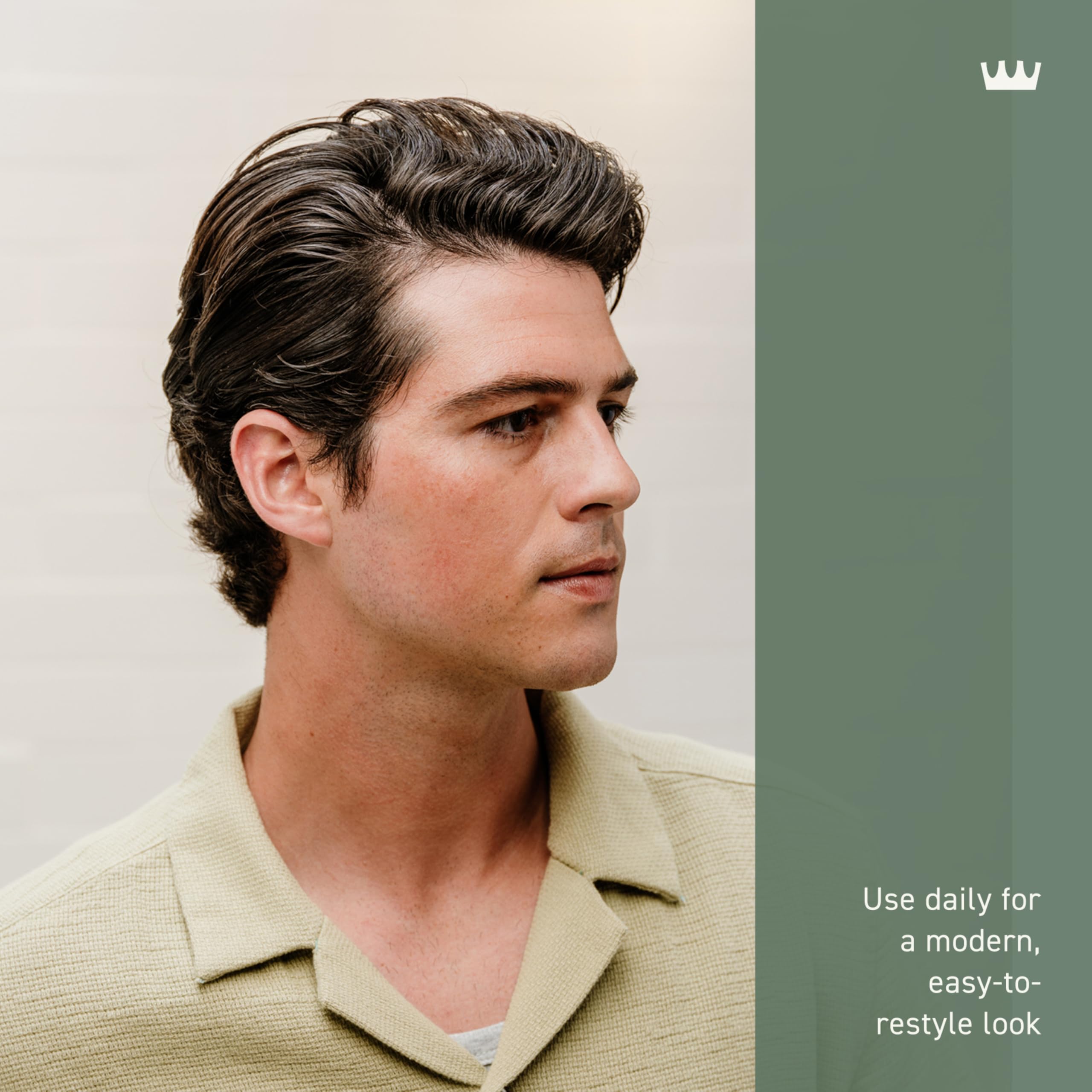 Cremo Hair Styling Cream applied to dry hair for textured volume.