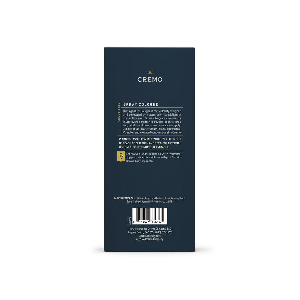 Cremo long-lasting scent maintains presence from morning through night