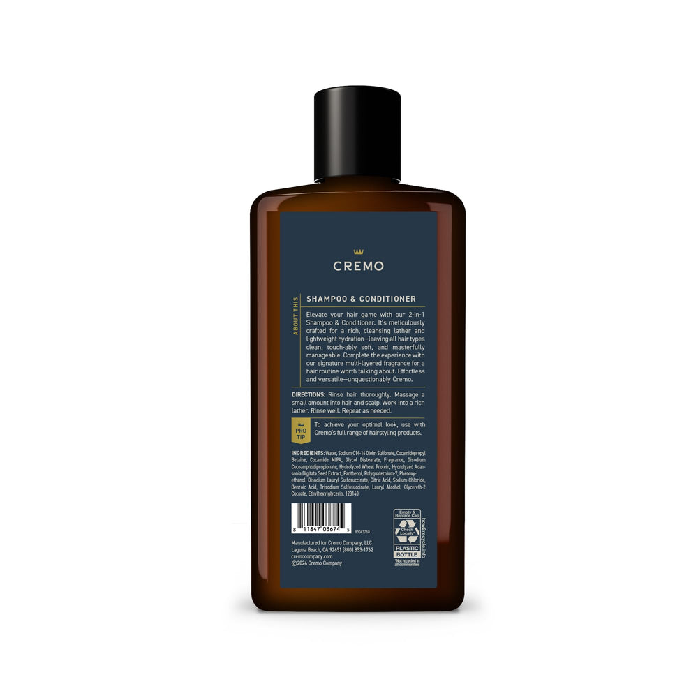 Cremo Palo Santo 2-in-1 after-use hair with easy manageability