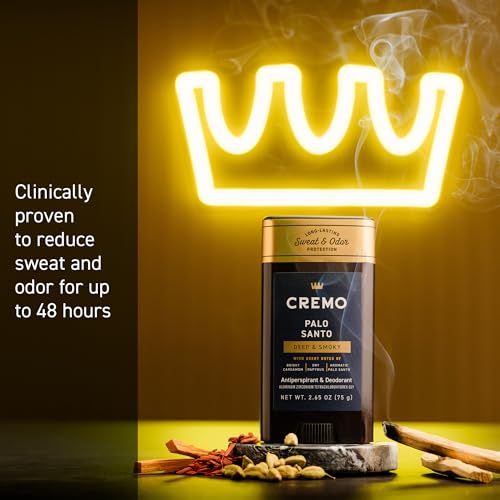 Cremo Palo Santo provides up to 48 hour protection against sweat and odor
