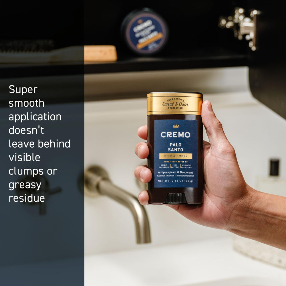 Cremo Palo Santo body wash complements the deodorant routine