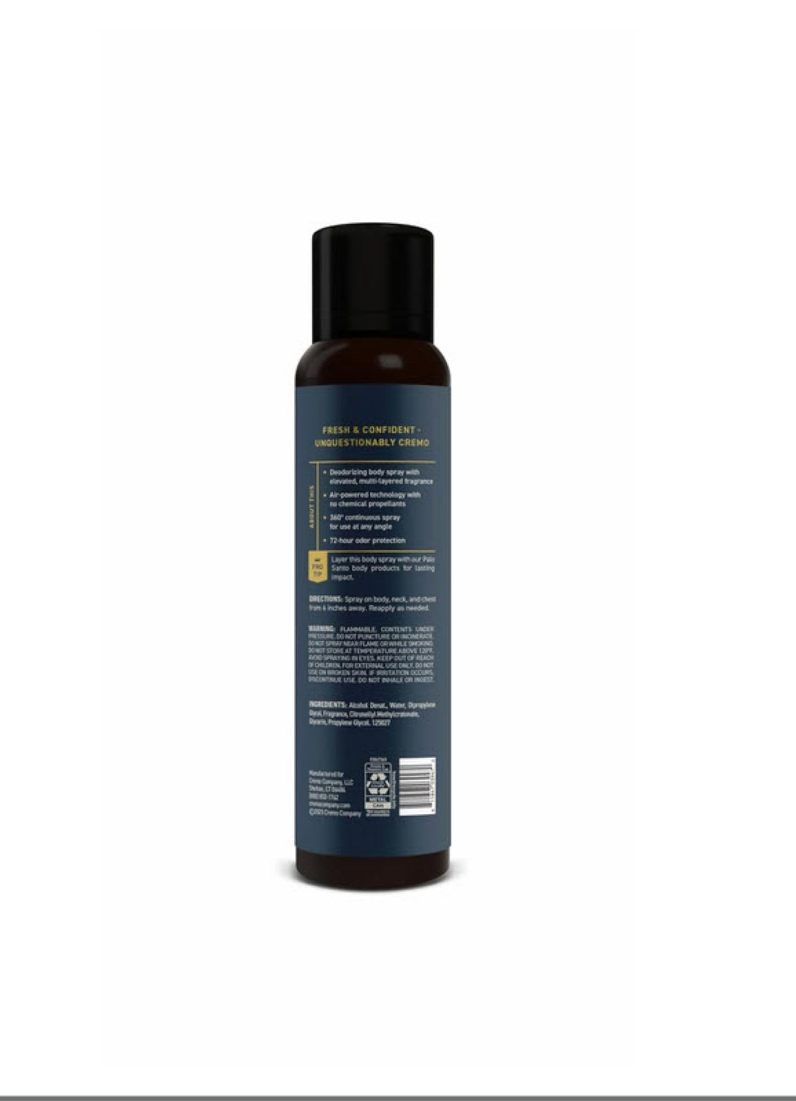 Cremo Palo Santo cardamom note closeup hints at vibrant spice.