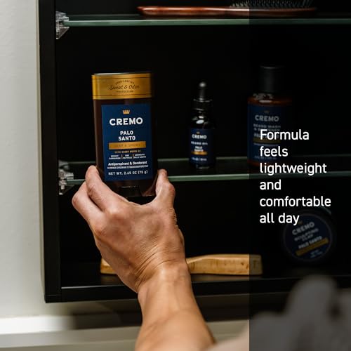 Smooth glide when applying Cremo Palo Santo underarm deodorant