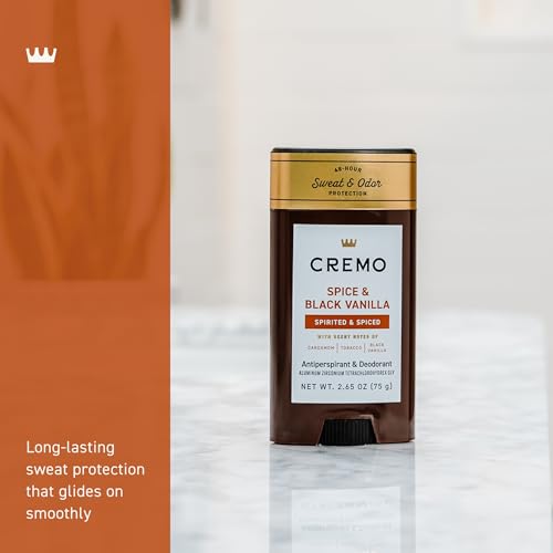 Fragrance notes featuring cardamom and black vanilla.