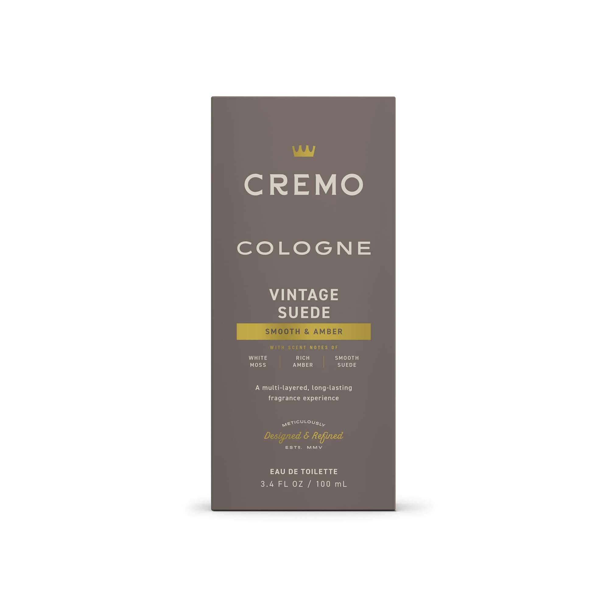 Vintage Suede collection banner signals cohesive line and versatile fragrance family