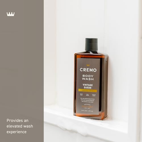 Creamy foam from Cremo Vintage Suede for comfortable washing